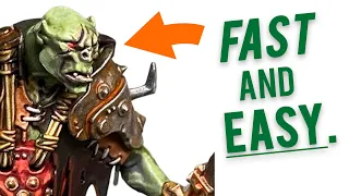 How to Paint Ork / Orruk Flesh and Skin - Fast and Easy Painting Tutorial