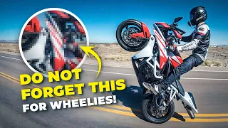 How to Wheelie a Sport Bike!