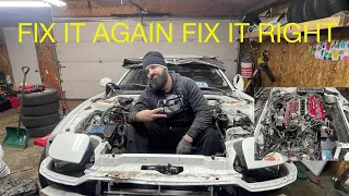 DODGE STEALTH TWIN TURBO 6G72 REBUILD/PULLING THE MOTOR OUT (CLOSED CAPTIONS AVAILABLE)