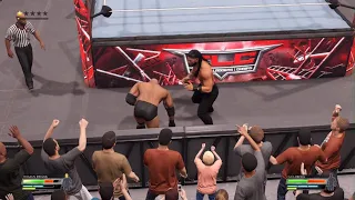 WWE 2K22 Roman Reigns vs Goldberg Title vs Title, Legend Difficulty #romanreigns #goldberg