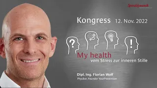 My health - der Referent Florian Wolf