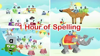 @officialalphablocks - 1 Hour of Spelling | Learn to Spell | Phonics |  @LearningBlocks