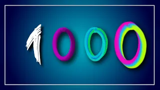 Numbers 1 to 1000 | 1000 seconds 16:40 M | Números de 1 a 1000 |1から1000までの数字 | 1에서 1000까지의 숫자 | V52