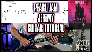 How to play Pearl Jam Jeremy Guitar Tutorial Lesson