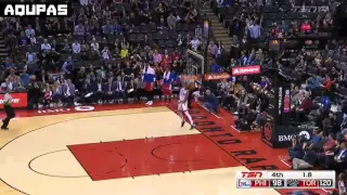 NBA 2015-16 Norman Powell Wind Mill Dunk Sixers@Raptors April 12, 2016