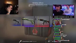 ohnePixel reacts to MontanaBlack unboxing AK Fire Serpent