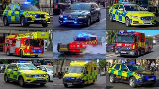 [FIRE BOAT RESPONSE] - London FIRE BRIGADE, Police and Ambulance Service Response Compilation!