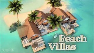 Пляжные виллы💦🌅│Строительство│Beach Villas│SpeedBuild│NO CC [The Sims 4]