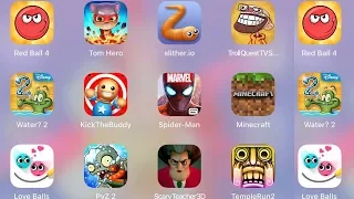 ScaryTeache3D,Minecraft,LoveBalls,RedBall4,TempleRun,TomHero,Slither,Troll Tv Shows,Buddy,Water2,PvZ