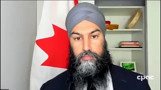NDP Leader Jagmeet Singh reacts to PBO report on an excess profits tax – April 27, 2021