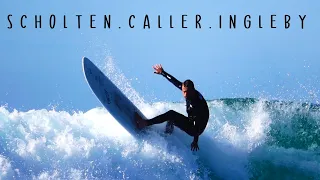 Paul Scholten-Brett Caller-Harley Ingleby  - Longboarding the Coffs Coast