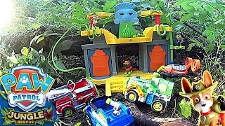 Щенячий Патруль на русском - База в Джунглях. Paw Patrol Monkey Tample playset Tracker pup