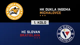 1.kolo Dukla Michalovce - HC Slovan Bratislava HIGHLIGHTS