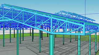 ออกแบบโครงสร้าง Ex.2 SketchUp model house design by engineer