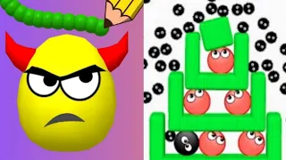 Draw to Smash Puzzle Game VS Hide Ball Brain Teaser Logic Puzzle Games || Gameplay Level UP