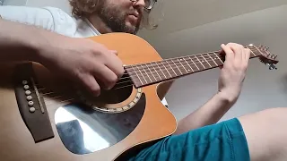 Just playing around on the guitar.