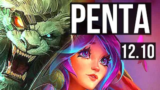 RENGAR vs LILLIA (JNG) | Penta, 2.5M mastery, Legendary, 17/3/5, 500+ games | EUW Master | 12.10