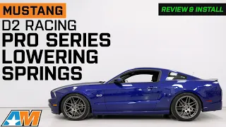 2005-2014 Mustang D2 Racing Pro Series Lowering Springs Review & Install