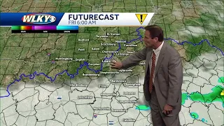 Drier and cooler for Friday