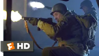 Company of Heroes (2013) - Train Yard Shootout Scene (4/10) | Movieclips