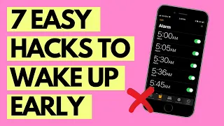 HOW TO WAKE UP EARLY | 7 Morning Hacks to Wake Up Early (and not feel tired!) | Wake up at 5AM