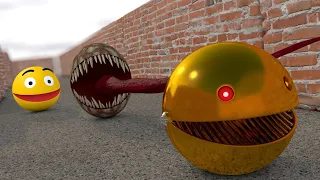 Pacman vs Golden RoboPac vs Mud-Ice Venom Pacman