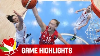 Turkey v Serbia - Game Highlights - Quarter-Final - EuroBasket Women 2015