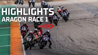 WorldSBK Race 1 Highlights | 2022 Aragon Round