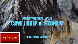 Cozy Cave Sound, Gently Waterfall | Drip Stone for Ambiance & Serenity. Fall Asleep in Minutes😴