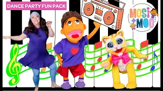 Educational Dance Party Fun Pack for Kids: 13 minutes of Action Songs including Hip Hop and Salsa