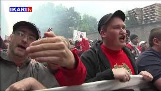 Standrad Liege fans protest