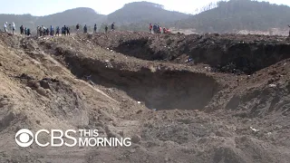 Ethiopian Airlines crash: Huge crater shows powerful impact of jet