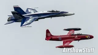 CF-18 Hornet Demo and RCAF Heritage Flight - Airshow London 2018