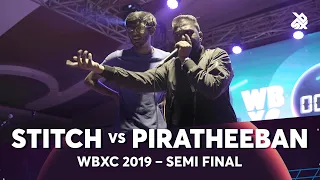 STITCH vs PIRATHEEBAN | Werewolf Beatbox Championship 2019 | Semi Final