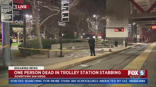 Deadly Stabbing At Downtown Trolley Station Investigated