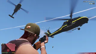 GTA 5 - Franklin's House Shootout + Six Star Escape