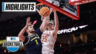 Michigan at Maryland | Highlights | Big Ten Men's Basketball | Jan. 19, 2023