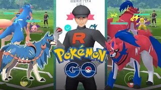 《Pokemon GO》第九賽季GO Battle對戰開始了！蒼響與藏瑪然特反敗為勝！擊敗火箭隊手下！Zacian & Zamazenta beat Team GO Rocket！