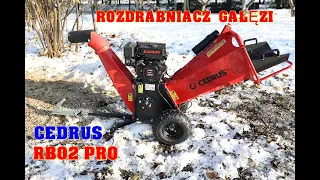 Cedrus RB02 Pro - Rębak Rozdrabniacz do gałęzi - Obsługa i praca TEST Recenzja