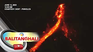 Crater glow at lava flow mula sa Bulkang Mayon, namataan simula kagabi | BT