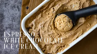 Espresso White Chocolate Ice Cream (vegan)