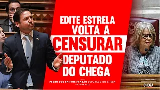 VERGONHA: Edite Estrela volta a censurar deputado do CHEGA