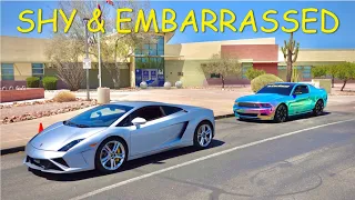 KID IS EMBARRASSED WHEN PICKED UP FROM SCHOOL IN A LAMBORGHINI