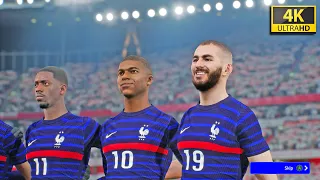 🔥eFootball 2022 - France vs England ● ULTRA GRAPHICS - Penalty Gameplay Version 1.0 ● 4K