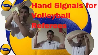 Hand Signals for Volleyball Referees