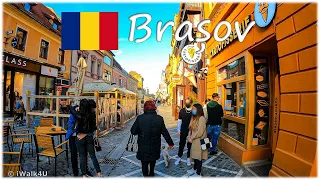 🇷🇴 Brașov Romania Walk 4K 🏙 4K Walking Tour ☀️ 🇷🇴 (Sunny Day)