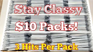 $200 WORTH OF $10 STAY CLASSY BASEBALL CARD VARIETY PACKS!