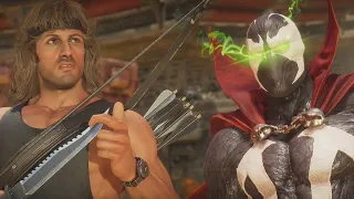 Spawn Wants To Turn Rambo Into Hellspawn - Mortal Kombat 11