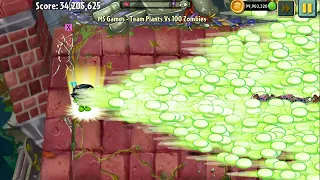 PvZ 2 Challenge - 100 Plants Level Max Vs 150 Castlehead Zombies - Who is the best plant?