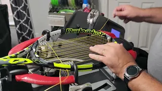 2022 Babolat Pure Aero Step-by-step stringing instructions one piece